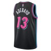 Camiseta Hombre NBA Miami Heat Bam Adebayo 2025-26 Nike City Edition Negro Swingman